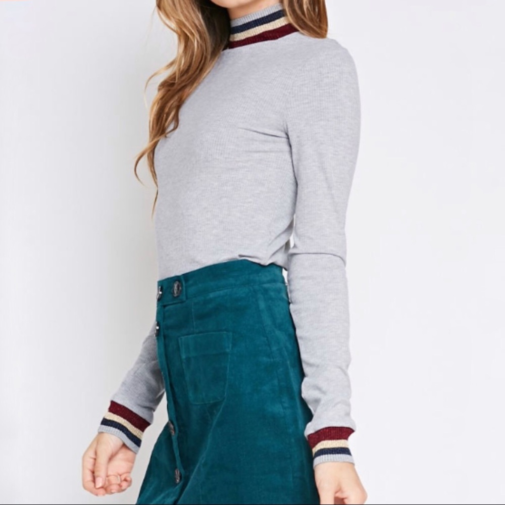 Gray Turtleneck